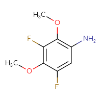 Chemical structure of 3,5-difluoro-2,4-dimethoxyaniline - CSSB00000117950