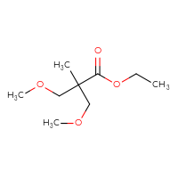 Chemical structure of ethyl 3-methoxy-2-(methoxymethyl)-2-methylpropanoate - CSSB06431483453