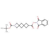 Chemical structure of 2-tert-butyl 8-(1,3-dioxo-2,3-dihydro-1H-isoindol-2-yl) 2-azadispiro[3.1.3⁶.1⁴]decane-2,8-dicarboxylate - CSSB17484205112