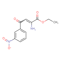 Chemical structure of ethyl 2-amino-4-(3-nitrophenyl)-4-oxobut-2-enoate - CSSB02125604051