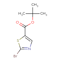 Chemical structure of tert-butyl 2-bromo-1,3-thiazole-5-carboxylate - CSSB00160486653