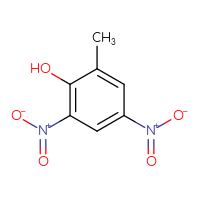 Chemical structure of 2-methyl-4,6-dinitrophenol - CSSB00000211115
