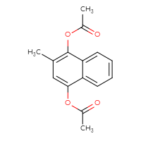 Chemical structure of 4-(acetyloxy)-2-methylnaphthalen-1-yl acetate - CSSB00000056434