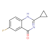 Chemical structure of 2-cyclopropyl-6-fluoro-1,4-dihydroquinazolin-4-one - CSSB00000054027