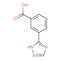 Chemical structure of 3-(1H-1,2,4-triazol-5-yl)benzoic acid - CSSB00000758598