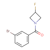 Chemical structure of 1-(3-bromobenzoyl)-3-fluoroazetidine - CSSB00084056969