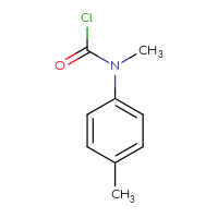 Chemical structure of N-methyl-N-(4-methylphenyl)carbamoyl chloride - CSSB00011998579