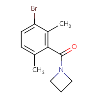 Chemical structure of 1-(3-bromo-2,6-dimethylbenzoyl)azetidine - CSSB00092855608
