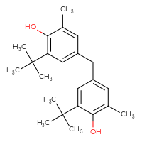 Chemical structure of 2-tert-butyl-4-[(3-tert-butyl-4-hydroxy-5-methylphenyl)methyl]-6-methylphenol - CSSB00000097292