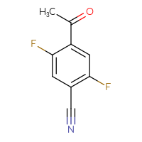 Chemical structure of 4-acetyl-2,5-difluorobenzonitrile - CSSB00011161077
