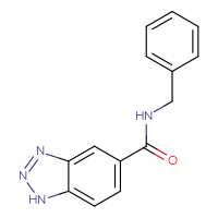 Chemical structure of N-benzyl-1H-1,2,3-benzotriazole-5-carboxamide - CSSB00000189744