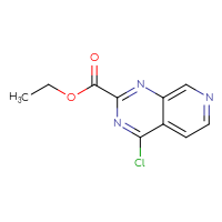 Chemical structure of ethyl 4-chloropyrido[3,4-d]pyrimidine-2-carboxylate - CSSB00010177429