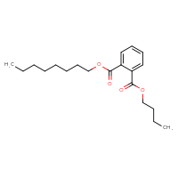 Chemical structure of 1-butyl 2-octyl benzene-1,2-dicarboxylate - CSSB00020627517