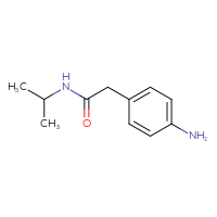 Chemical structure of 2-(4-aminophenyl)-N-(propan-2-yl)acetamide - CSSB00000737664