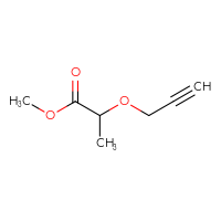Chemical structure of methyl 2-(prop-2-yn-1-yloxy)propanoate - CSSB00016085550