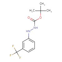 Chemical structure of N'-[3-(trifluoromethyl)phenyl](tert-butoxy)carbohydrazide - CSSB14948316026