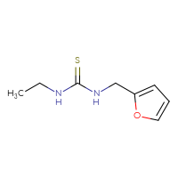 Chemical structure of 3-ethyl-1-[(furan-2-yl)methyl]thiourea - CSSB00000166365