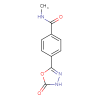 Chemical structure of N-methyl-4-(5-oxo-4,5-dihydro-1,3,4-oxadiazol-2-yl)benzamide - CSSB02950919126