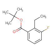 Chemical structure of tert-butyl 2-ethyl-3-fluorobenzoate - CSSB14868984390