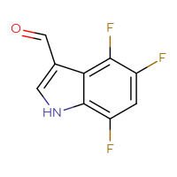 Chemical structure of 4,5,7-trifluoro-1H-indole-3-carbaldehyde - CSSB00021573457