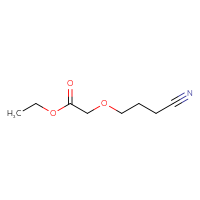 Chemical structure of ethyl 2-(3-cyanopropoxy)acetate - CSSB06651195663
