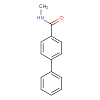 Chemical structure of N-methyl-[1,1'-biphenyl]-4-carboxamide - CSSB00000002952