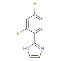 Chemical structure of 2-(2,4-difluorophenyl)-1H-imidazole - CSSB00000084947