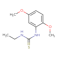 Chemical structure of 1-(2,5-dimethoxyphenyl)-3-ethylthiourea - CSSB00000255745