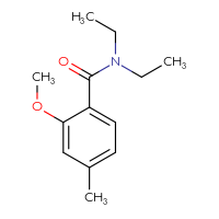 Chemical structure of N,N-diethyl-2-methoxy-4-methylbenzamide - CSSB00010372005