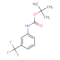 Chemical structure of tert-butyl N-[3-(trifluoromethyl)phenyl]carbamate - CSSB00012224252