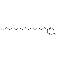 Chemical structure of 1-(4-bromophenyl)tetradecan-1-one - CSSB00121735156