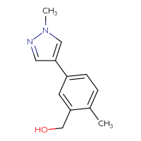 Chemical structure of [2-methyl-5-(1-methyl-1H-pyrazol-4-yl)phenyl]methanol - CSSB00062015683