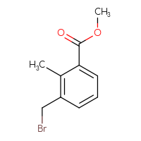 Chemical structure of methyl 3-(bromomethyl)-2-methylbenzoate - CSSB00010128941