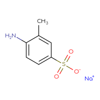 Chemical structure of sodium 4-amino-3-methylbenzene-1-sulfonate - CSSB00000033757