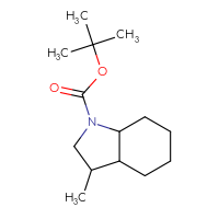 Chemical structure of tert-butyl 3-methyl-octahydro-1H-indole-1-carboxylate - CSSB00103373935