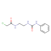 Chemical structure of 2-chloro-N-{2-[(phenylcarbamoyl)amino]ethyl}acetamide - CSSB06744525746
