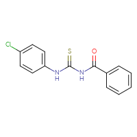 Chemical structure of 1-benzoyl-3-(4-chlorophenyl)thiourea - CSSB00020583811