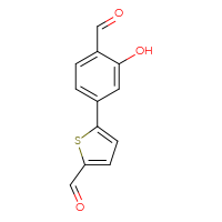Chemical structure of 5-(4-formyl-3-hydroxyphenyl)thiophene-2-carbaldehyde - CSSB00010139680