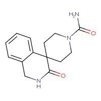 Chemical structure of 3-oxo-2,3-dihydro-1H-spiro[isoquinoline-4,4'-piperidine]-1'-carboxamide - CSSB01918105421
