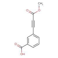 Chemical structure of 3-(3-methoxy-3-oxoprop-1-yn-1-yl)benzoic acid - CSSB00050700132