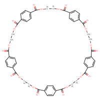Chemical structure of 3,6,13,16,23,26,33,36,43,46-decaoxahexacyclo[46.2.2.2⁸,¹¹.2¹⁸,²¹.2²⁸,³¹.2³⁸,⁴¹]hexaconta-1(50),8,10,18,20,28,30,38,40,48,51,53,55,57,59-pentadecaene-2,7,12,17,22,27,32,37,42,47-decone - CSSB14948335638