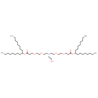 Chemical structure of 1,19-bis(heptadecan-9-yl) 10-(2-hydroxyethyl)-4,7,13,16-tetraoxa-10-azanonadecanedioate - CSSB06741709428