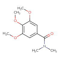 Chemical structure of 3,4,5-trimethoxy-N,N-dimethylbenzamide - CSSB00000584911