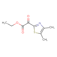 Chemical structure of ethyl 2-(4,5-dimethyl-1,3-thiazol-2-yl)-2-oxoacetate - CSSB00010077124