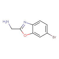 Chemical structure of 1-(6-bromo-1,3-benzoxazol-2-yl)methanamine - CSSB00010231458