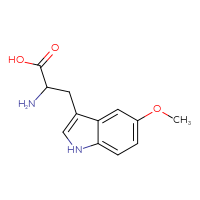 Chemical structure of 2-amino-3-(5-methoxy-1H-indol-3-yl)propanoic acid - CSSB00016251913