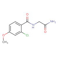 Chemical structure of 2-[(2-chloro-4-methoxyphenyl)formamido]acetamide - CSSB00064945592