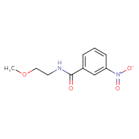 Chemical structure of N-(2-methoxyethyl)-3-nitrobenzamide - CSSB00000002677