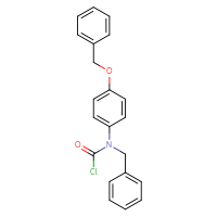 Chemical structure of N-benzyl-N-[4-(benzyloxy)phenyl]carbamoyl chloride - CSSB06256201665