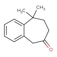 Chemical structure of 9,9-dimethyl-6,7,8,9-tetrahydro-5H-benzo[7]annulen-6-one - CSSB00102762522
